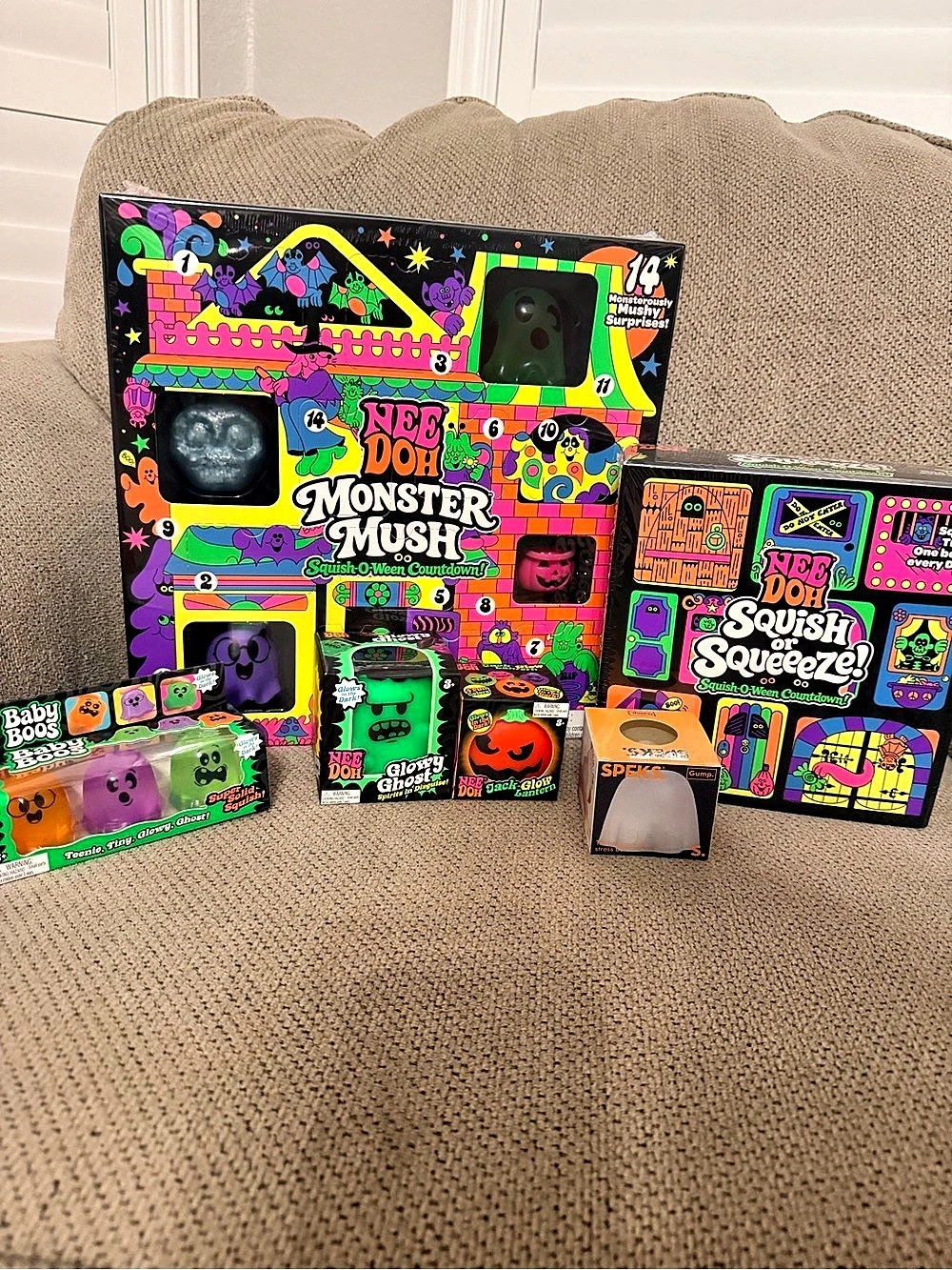 NeeDoh Monster Mush Baby Boo Glowy Ghost Assortment NWT